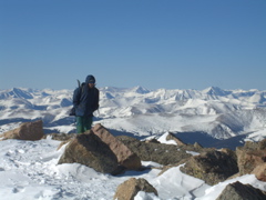 Alex on the summit